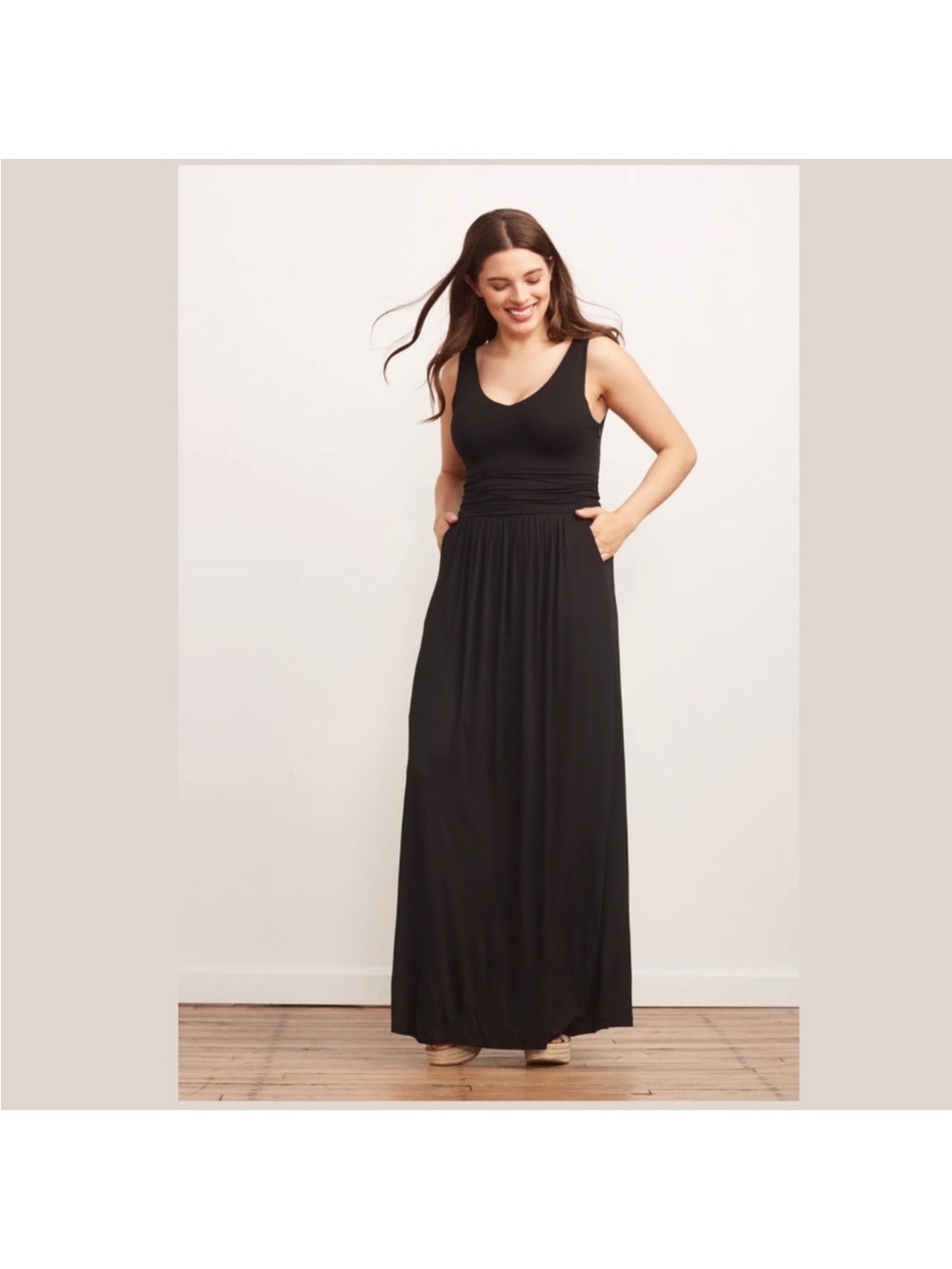 New With Tags Brass Clothing The Tank Maxi Dress Sz M